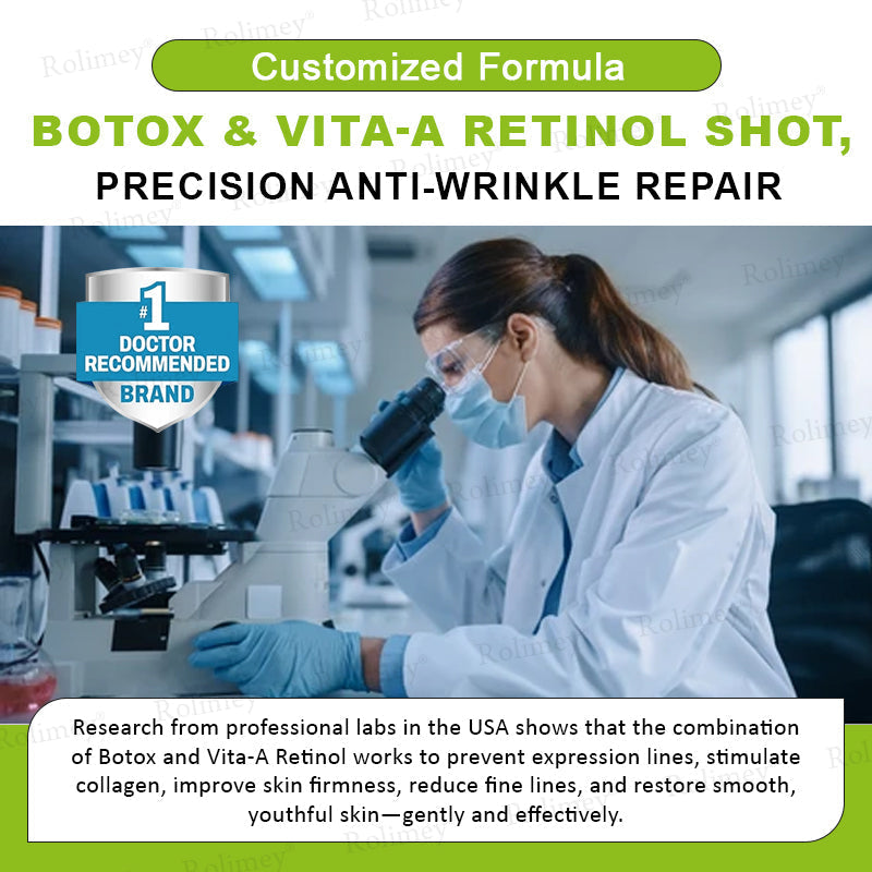 👨🏻‍⚕️ Made and shipped from the USA Rolimey® Botox & Vita-A Retinol Shot Wrinkle-Lift Tightening cream - Last Day Promotion 70% OFF
